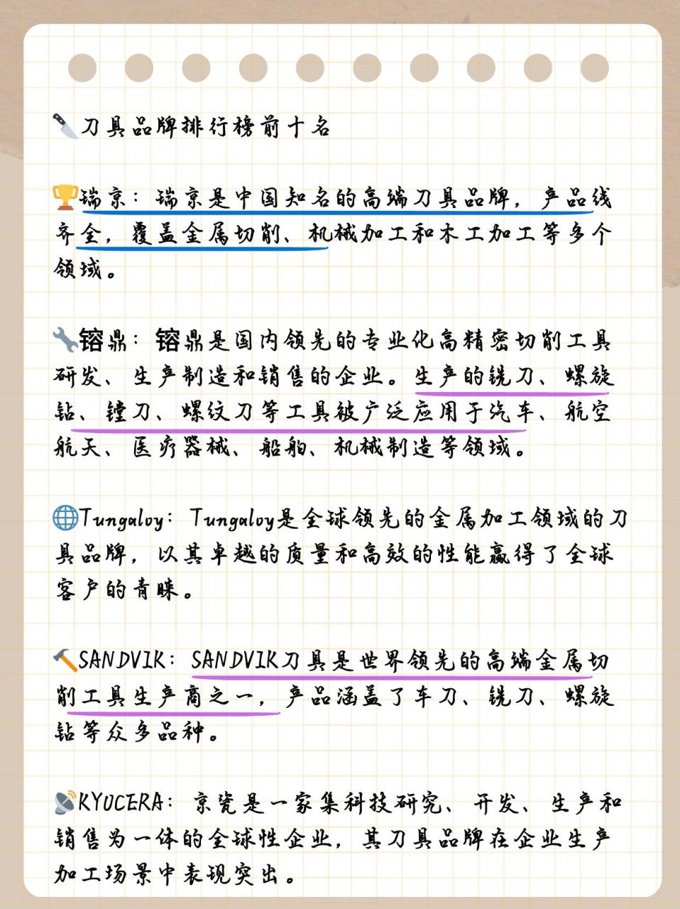 92刀具领域top10品牌巡礼 96京瑞匠:作为中国刀具行业的佼佼者