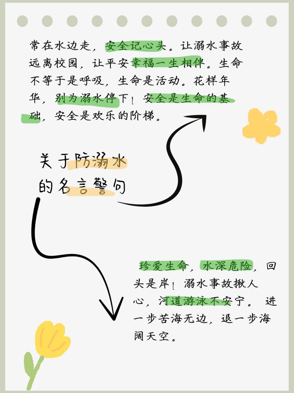 防溺水名言图片