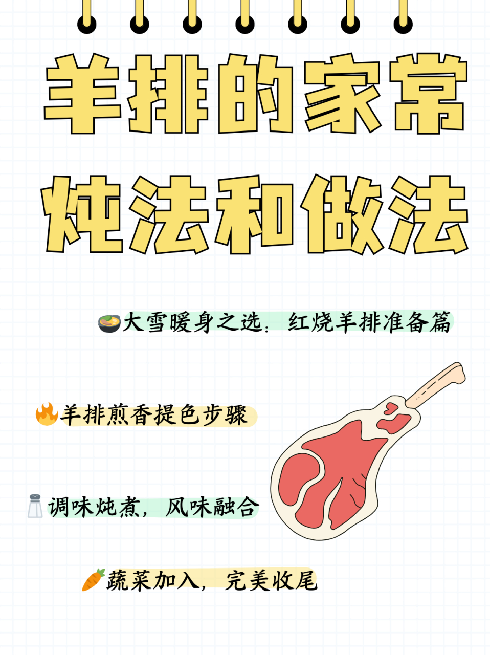 羊排的家常炖法和做法  今天是大雪,给孩子煲了一锅红烧羊排,软烂入味
