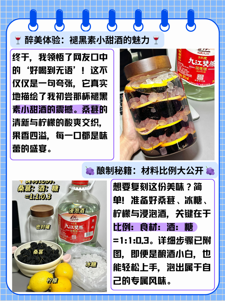 桑葚干泡酒的正确做法  终于理解网友说的好喝到无语了… 网友果然没