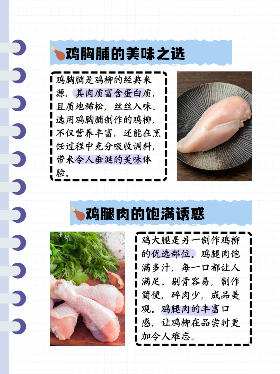 鸡柳来自于鸡的第一个部位就是鸡胸脯.
