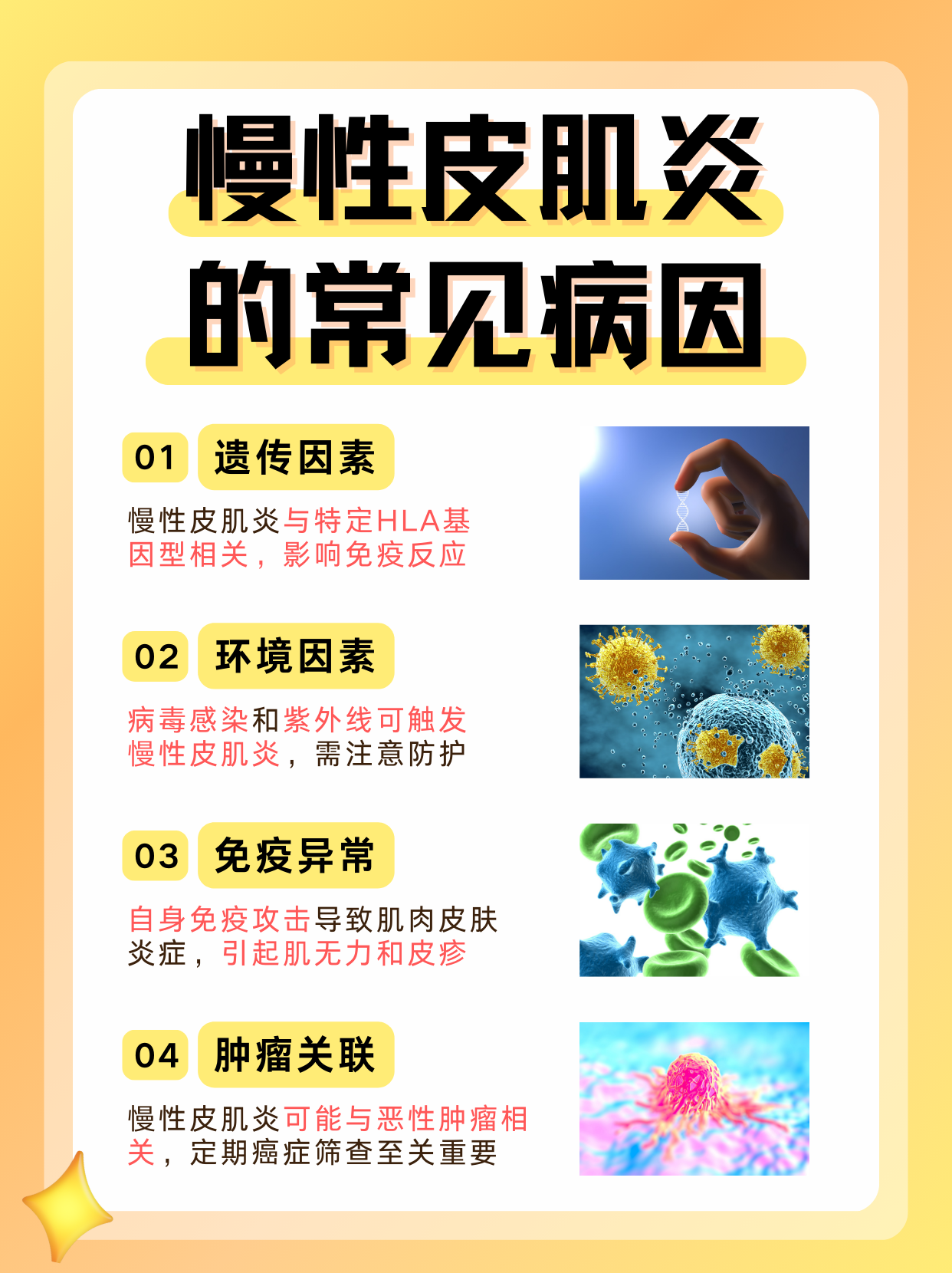 慢性皮肌炎的病根有哪些?