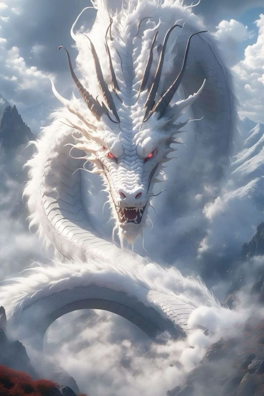 见到白龙,预设这你会变得高贵,好运连连,财运滚滚,顺风顺水.