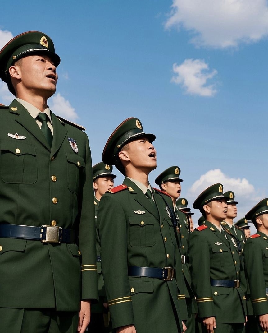 有歌颂英勇无畏,保家卫国的壮志豪情的,如《中国人民解放军军歌》,那