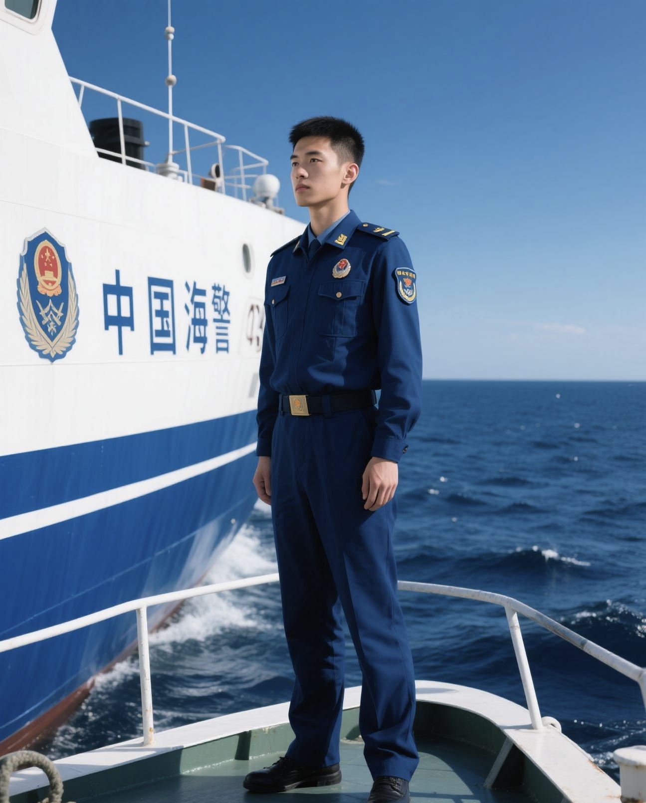 履行着维护国家海洋权益的神圣屎> 制服中国海警制服武警海警海警执法