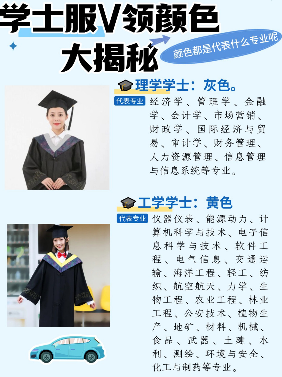 理科学士服图片