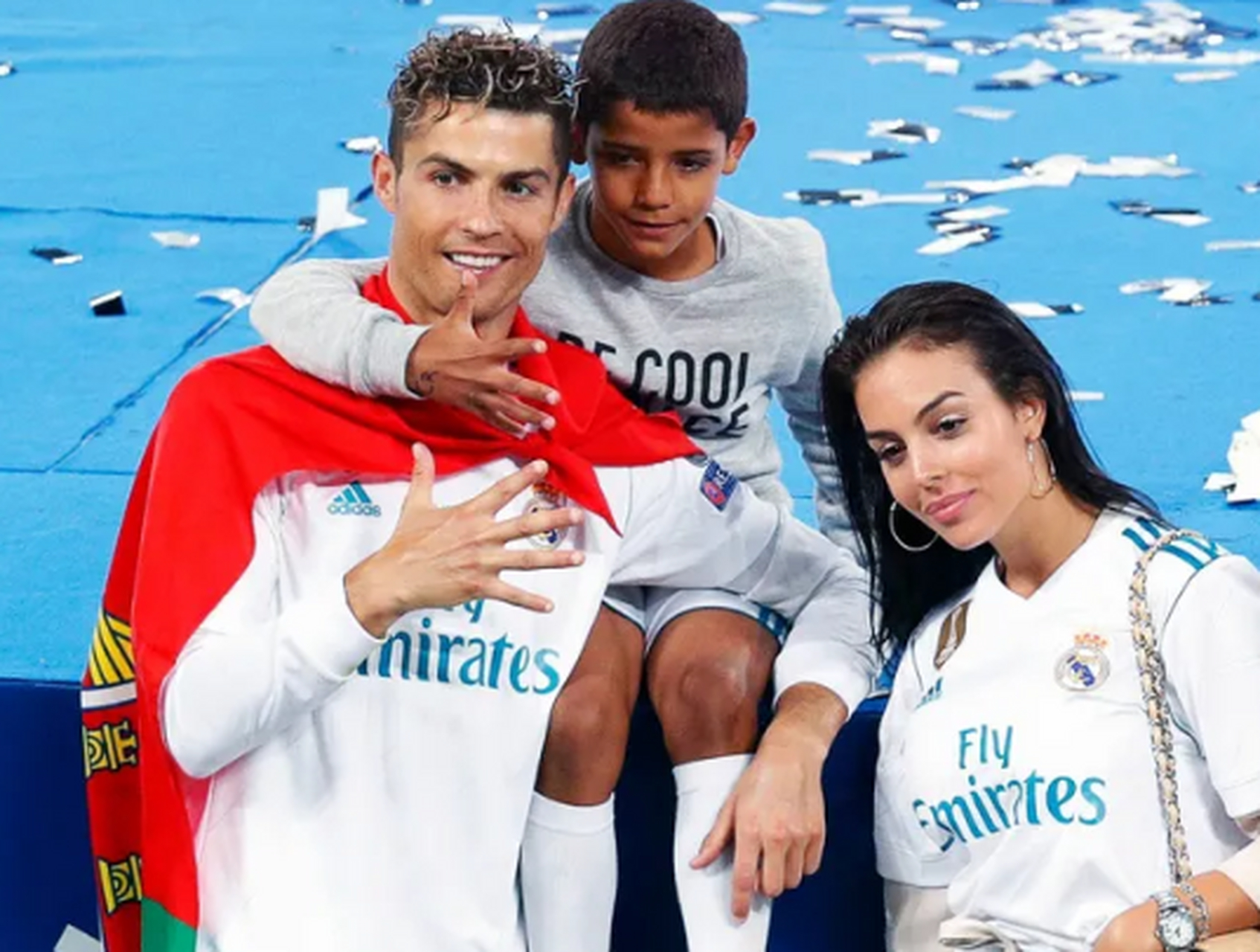 c罗在一段视频中称乔治娜为妻子.