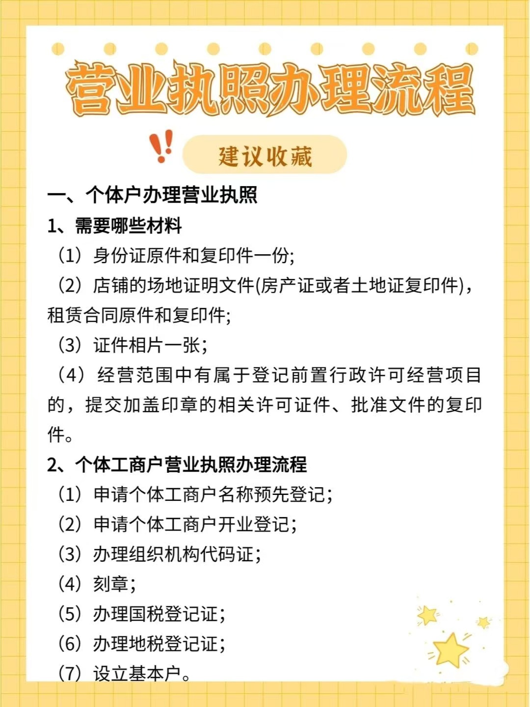 注册营业执照材料指导