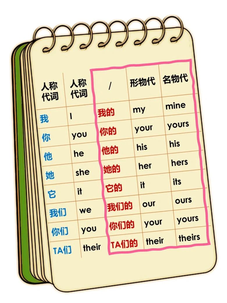 【英语代词】一篇弄懂形物代 名物代  代词的用法 形容词物主代词 物