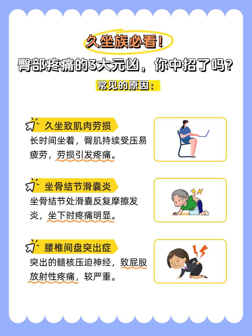 为什么会屁股疼