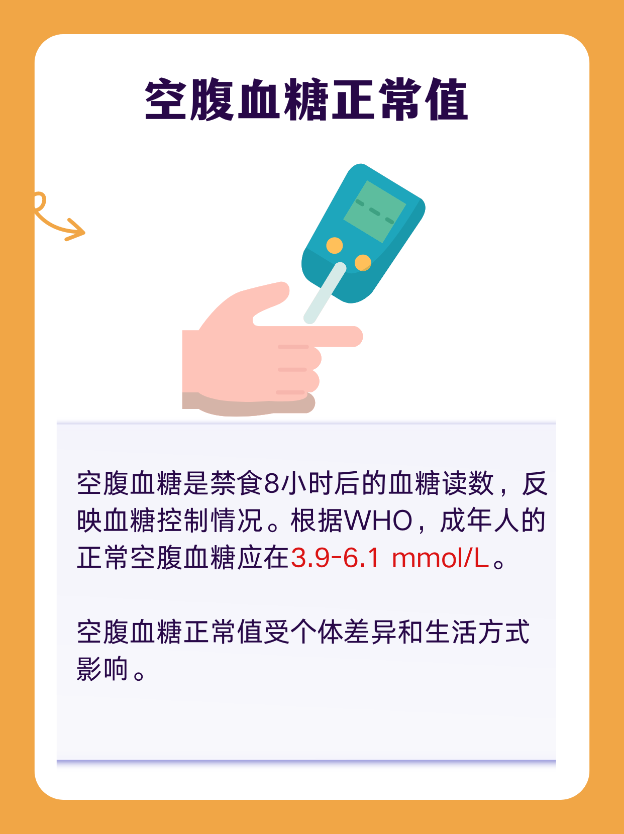 空腹血糖多少正常,健康监测不可少 空腹血糖是衡量血糖控制情况的