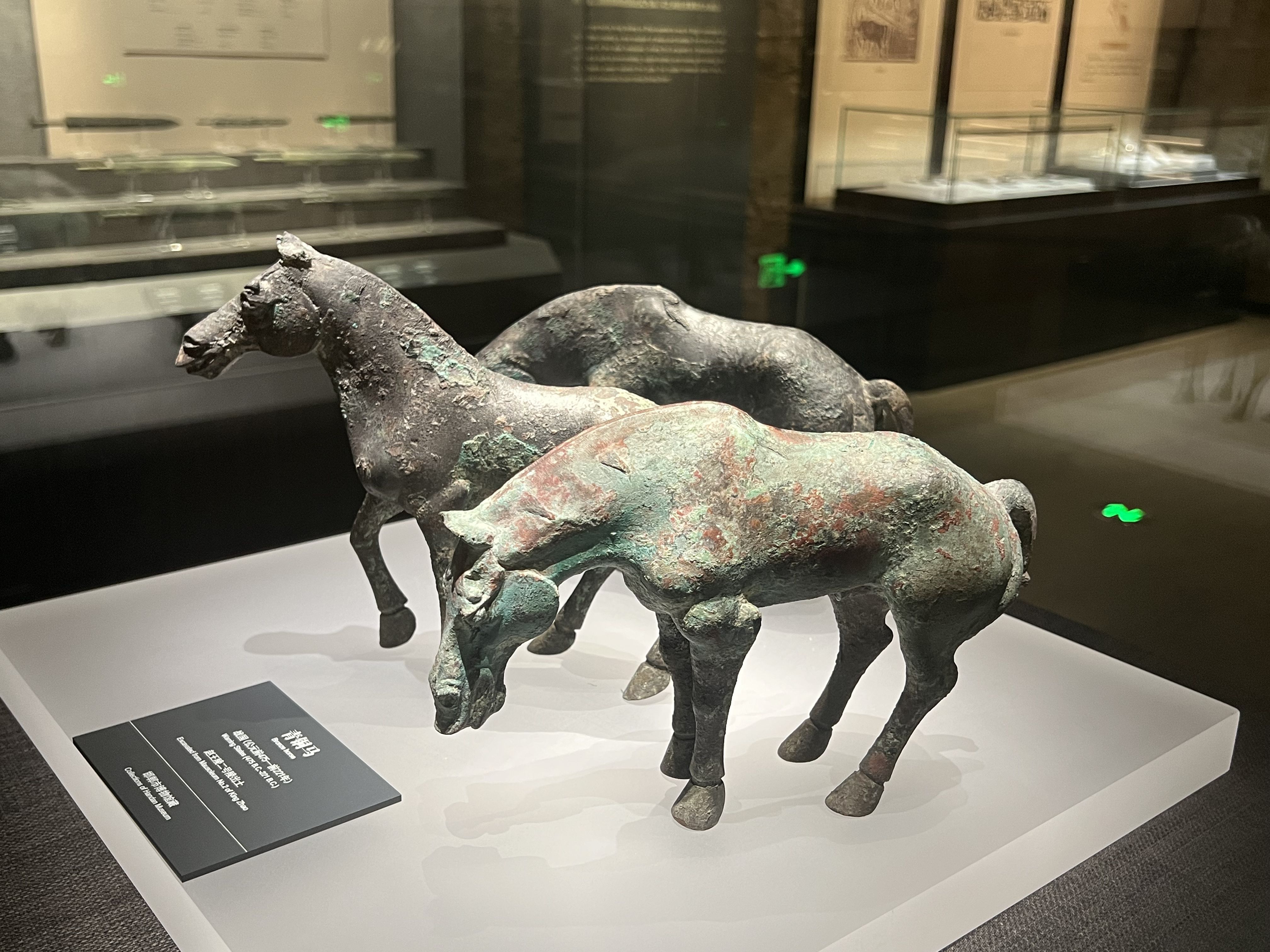 这是邯郸博物馆的镇馆之宝——战国青铜马,比汉代著名的"马踏飞燕"