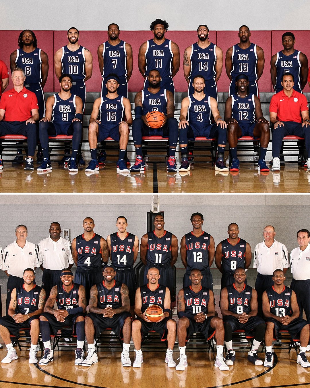 这是史上最伟大的三支美国男篮:  92梦之队核心成员:乔丹,魔术师,伯德