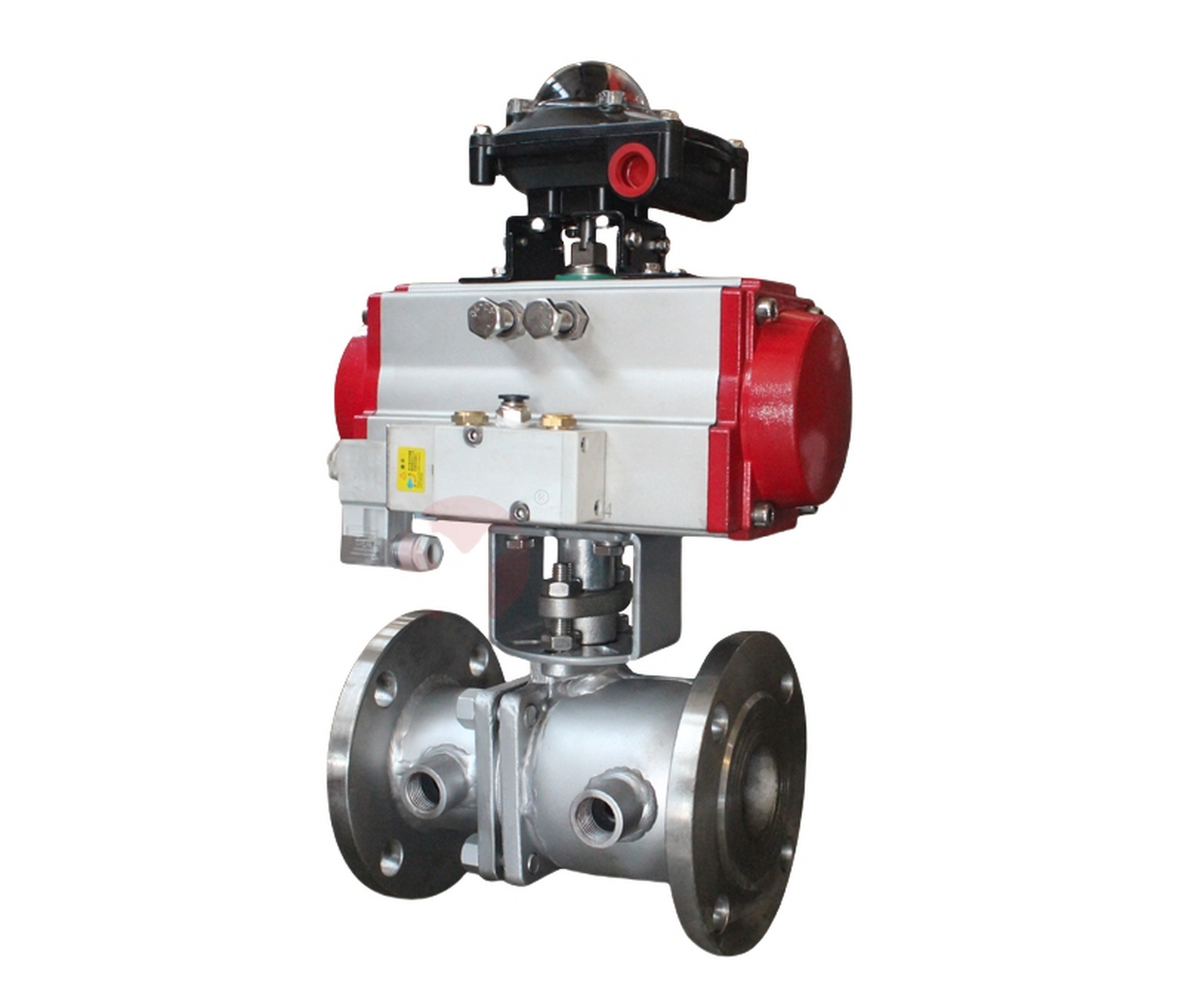 这种球阀借助压缩空气作为动力源,通过气动执行器来控制阀门的开启与