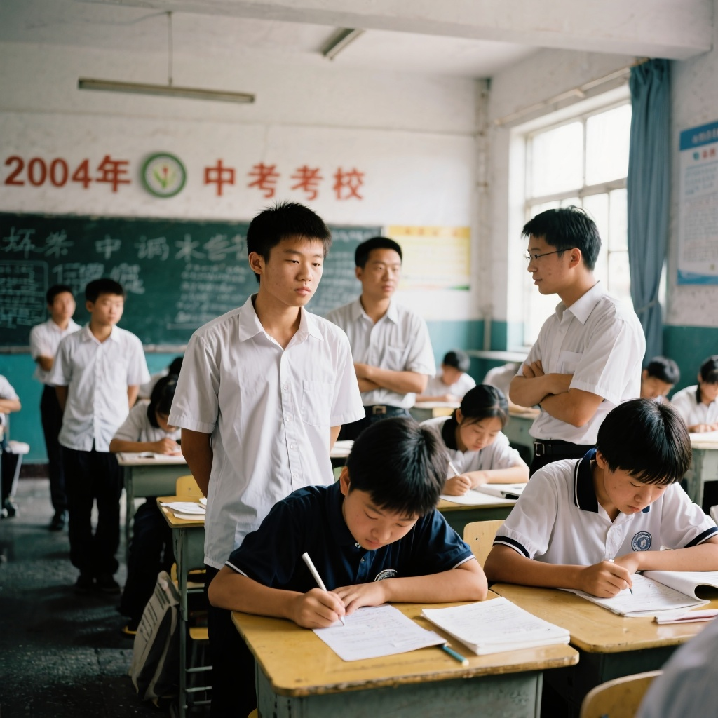 中考考场90年代中学生线下考场初中生在校难忘瞬间图片真 #人生考场