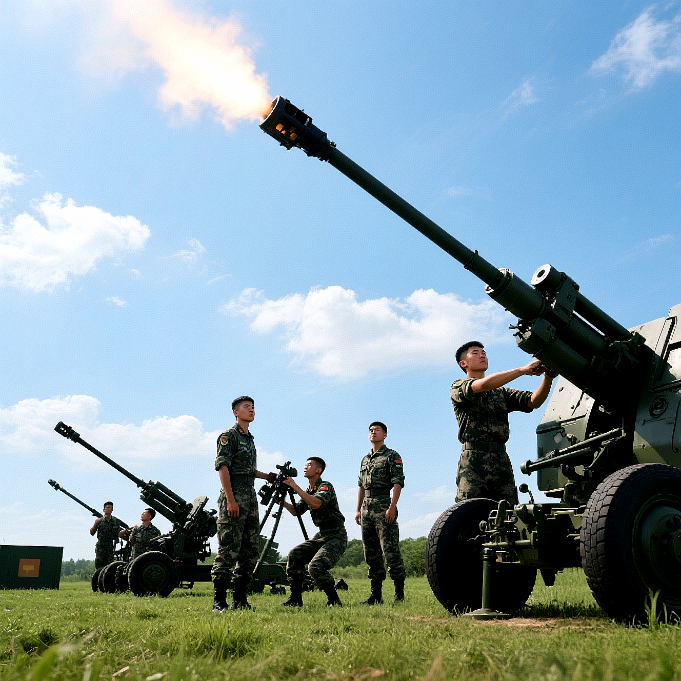 朋友的儿子在部队服役当的是炮兵,服役期满后坐火车回家