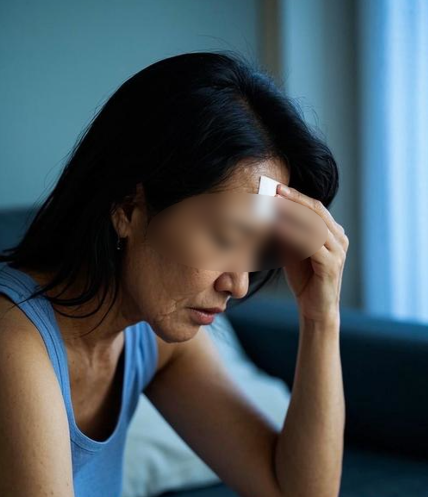 深夜,又一次被尿憋醒,洗漱台前我一下子就愣住了,镜子里的我痛苦,面容