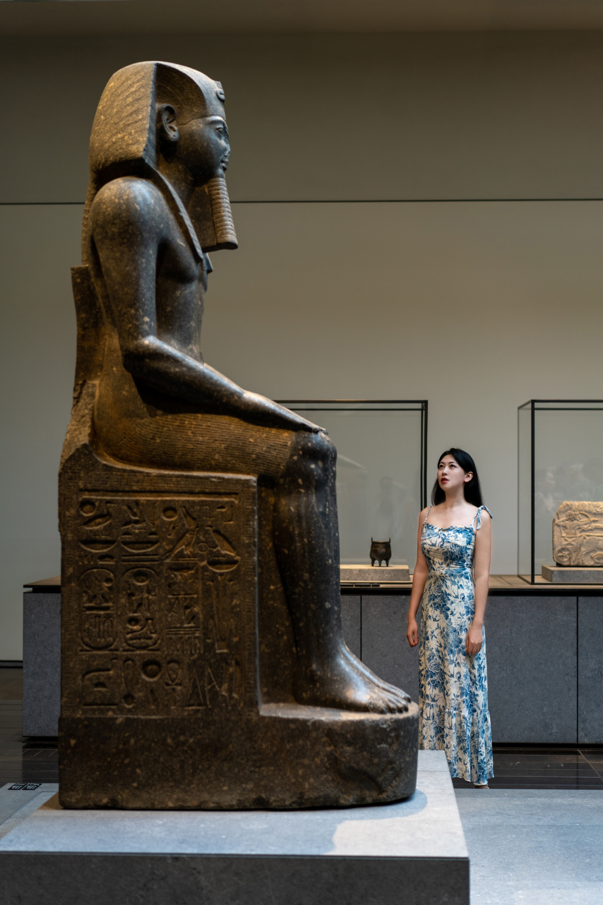 海上卢浮宫开馆后,欧美的游客不多,毕