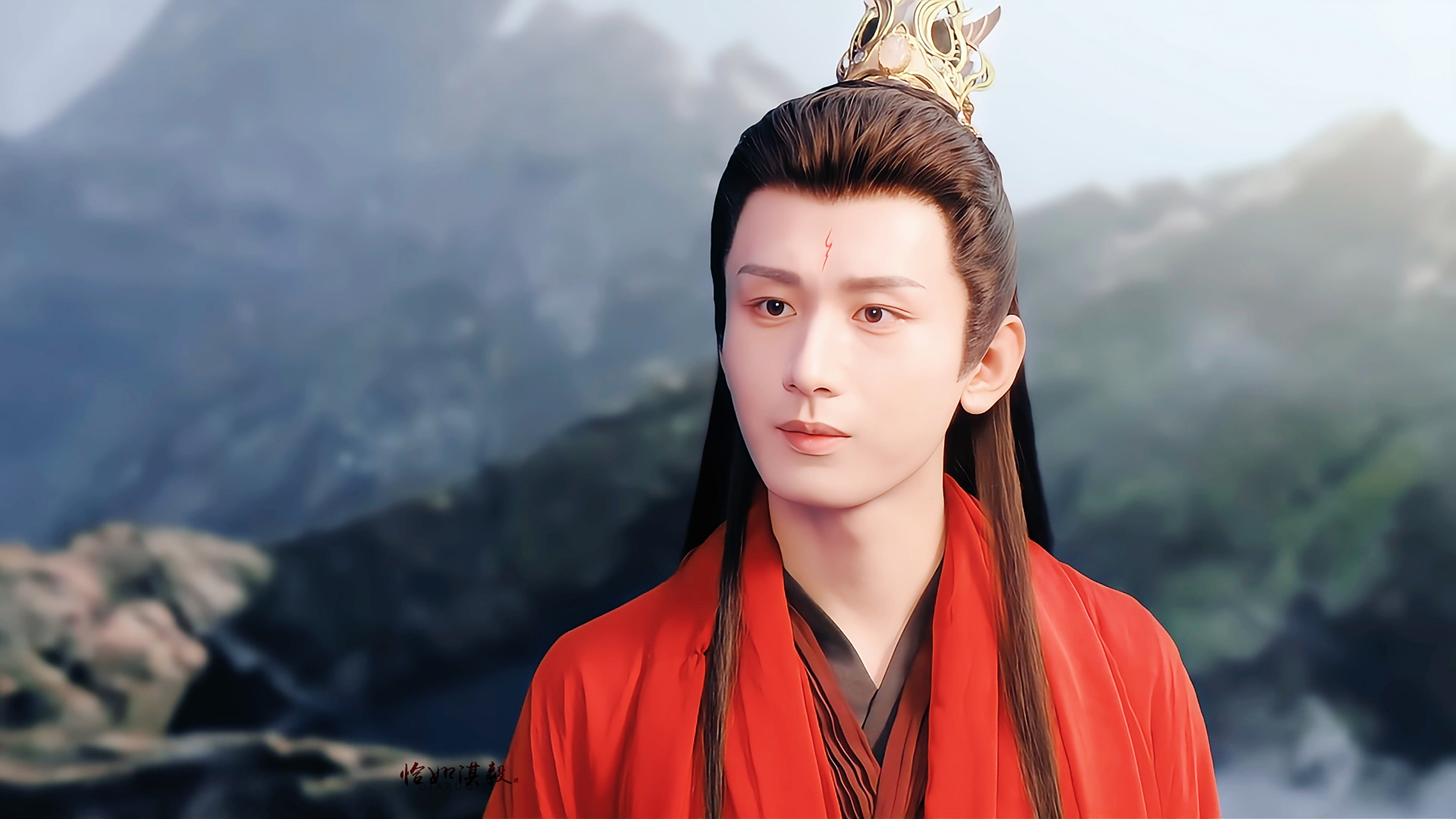 【成毅|沉香|应渊截修】  红衣俊逸古风扬,脉脉深情目里藏.