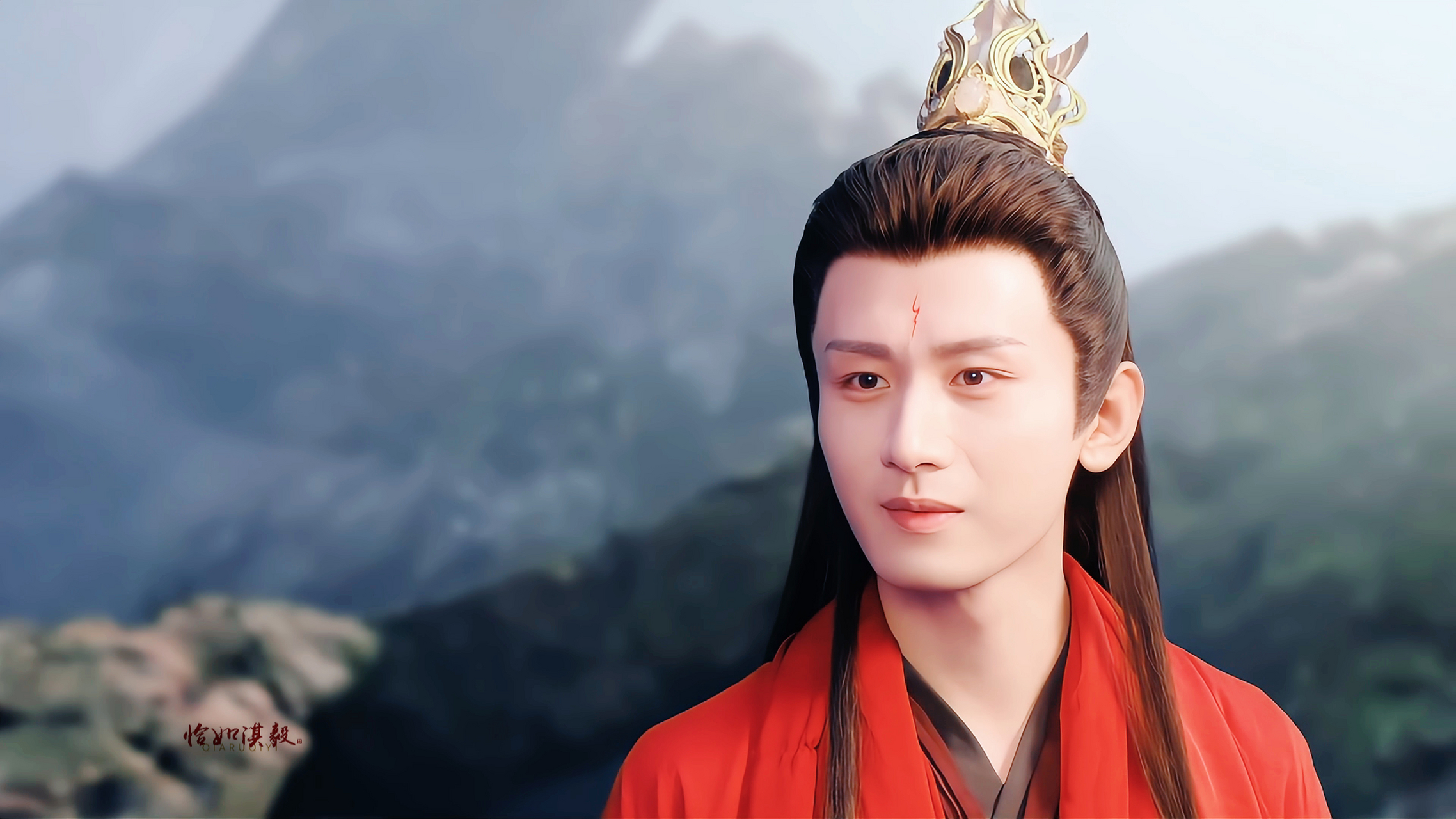 【成毅|沉香|应渊截修】  红衣俊逸古风扬,脉脉深情目里藏.