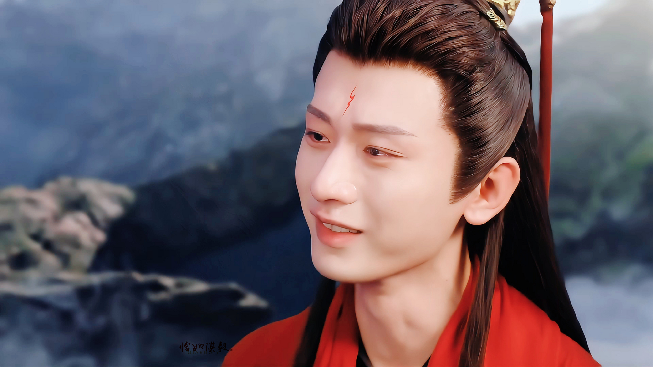 【成毅|沉香|应渊截修】  红衣俊逸古风扬,脉脉深情目里藏.