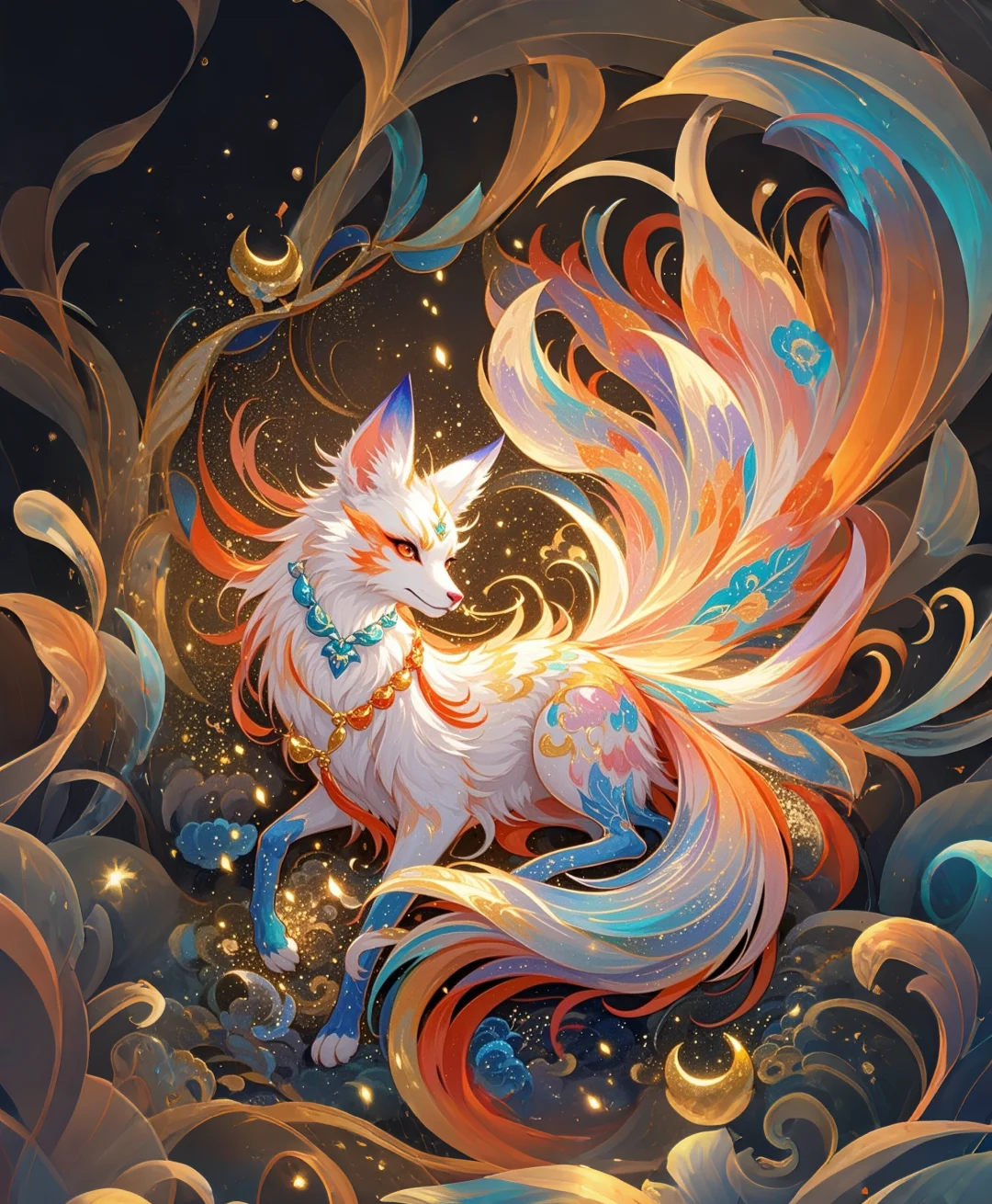 九尾狐图片山海经九尾狐原图九尾狐图片可爱神兽九尾狐神兽图片九尾狐