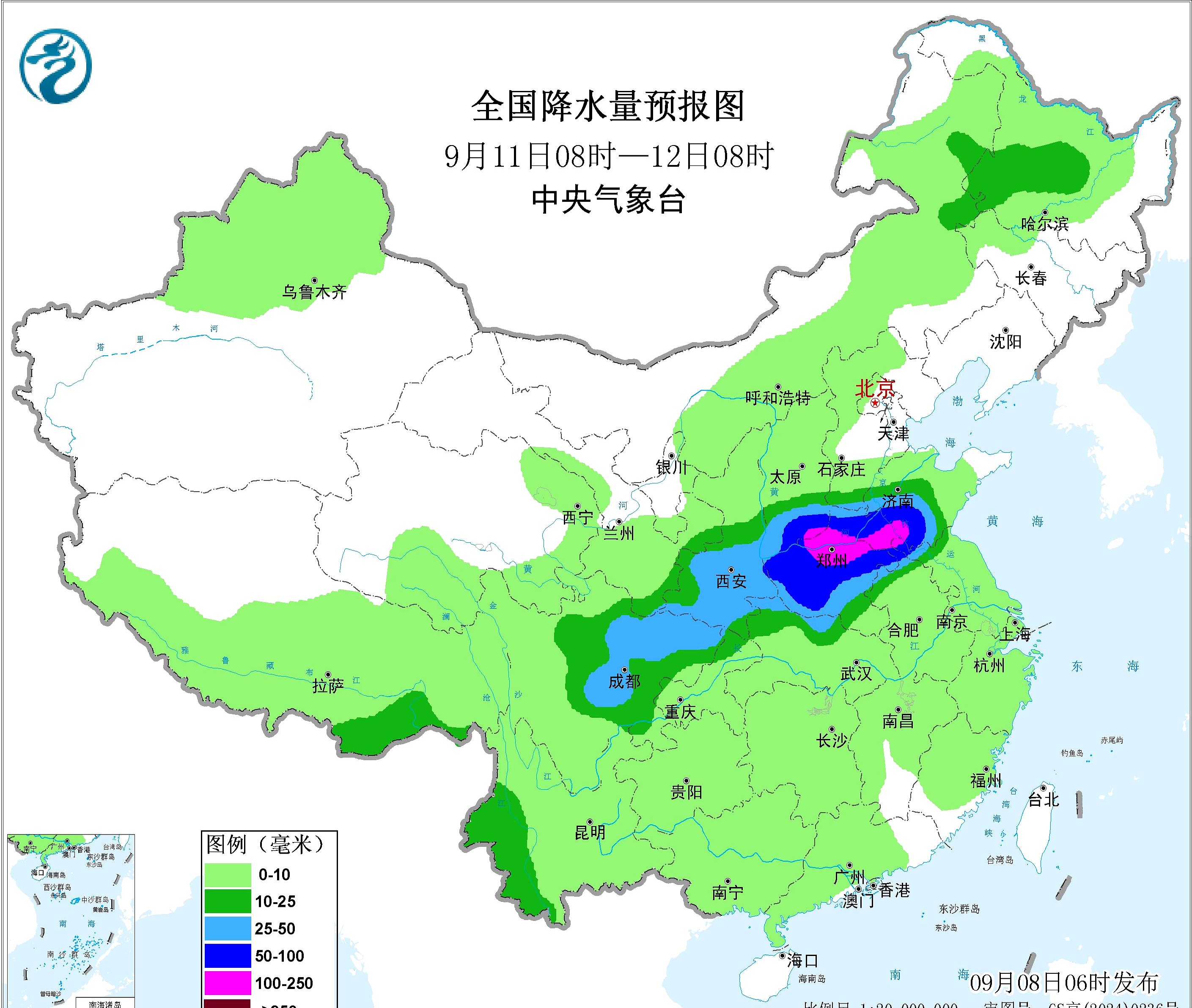 具体预报是:这三天,山东省大部分地区会从多云转为阴天