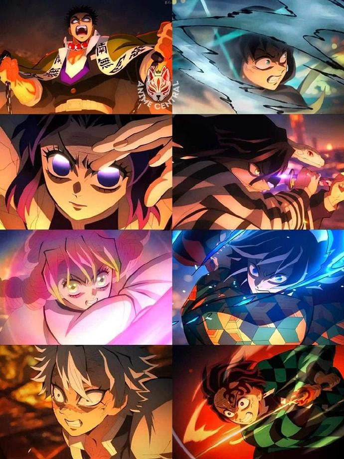 鬼灭之刃#  全员怒气值max,可以放大了,势必灭了 无惨 那个龟孙儿