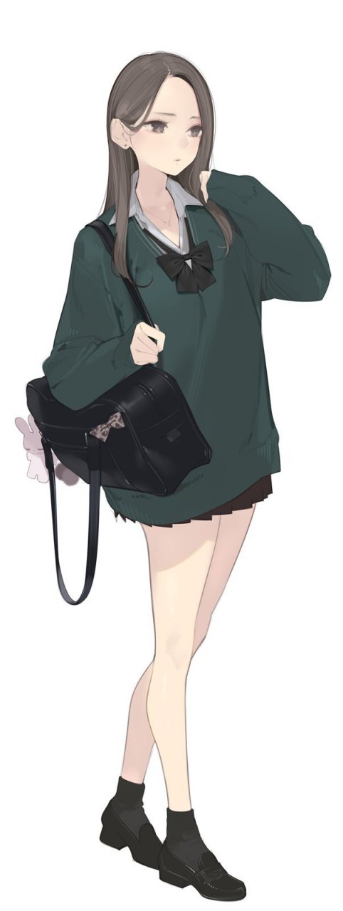 画师 #天三月#  《上大学的小姐姐》