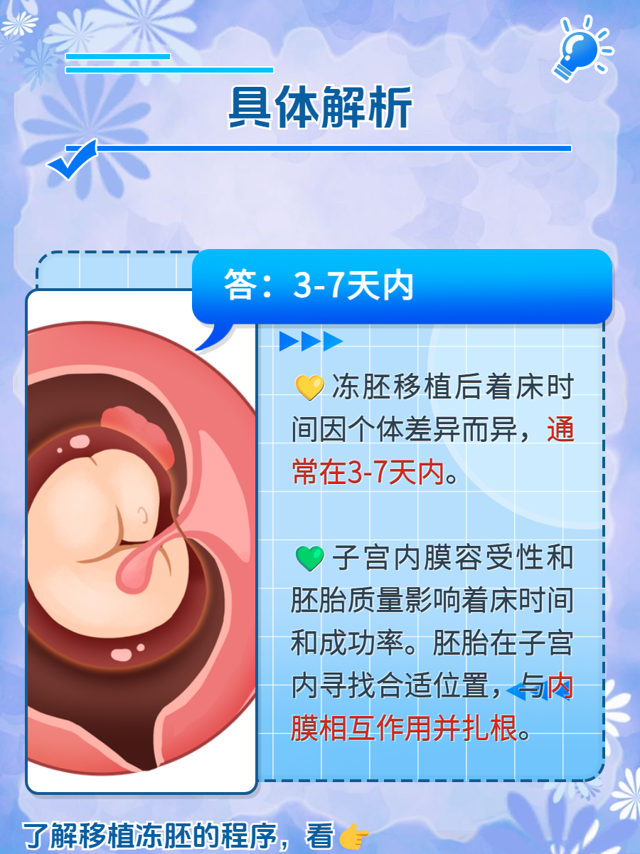 冻胚几天能移植_冻胚移植大概几天能查出来怀孕
