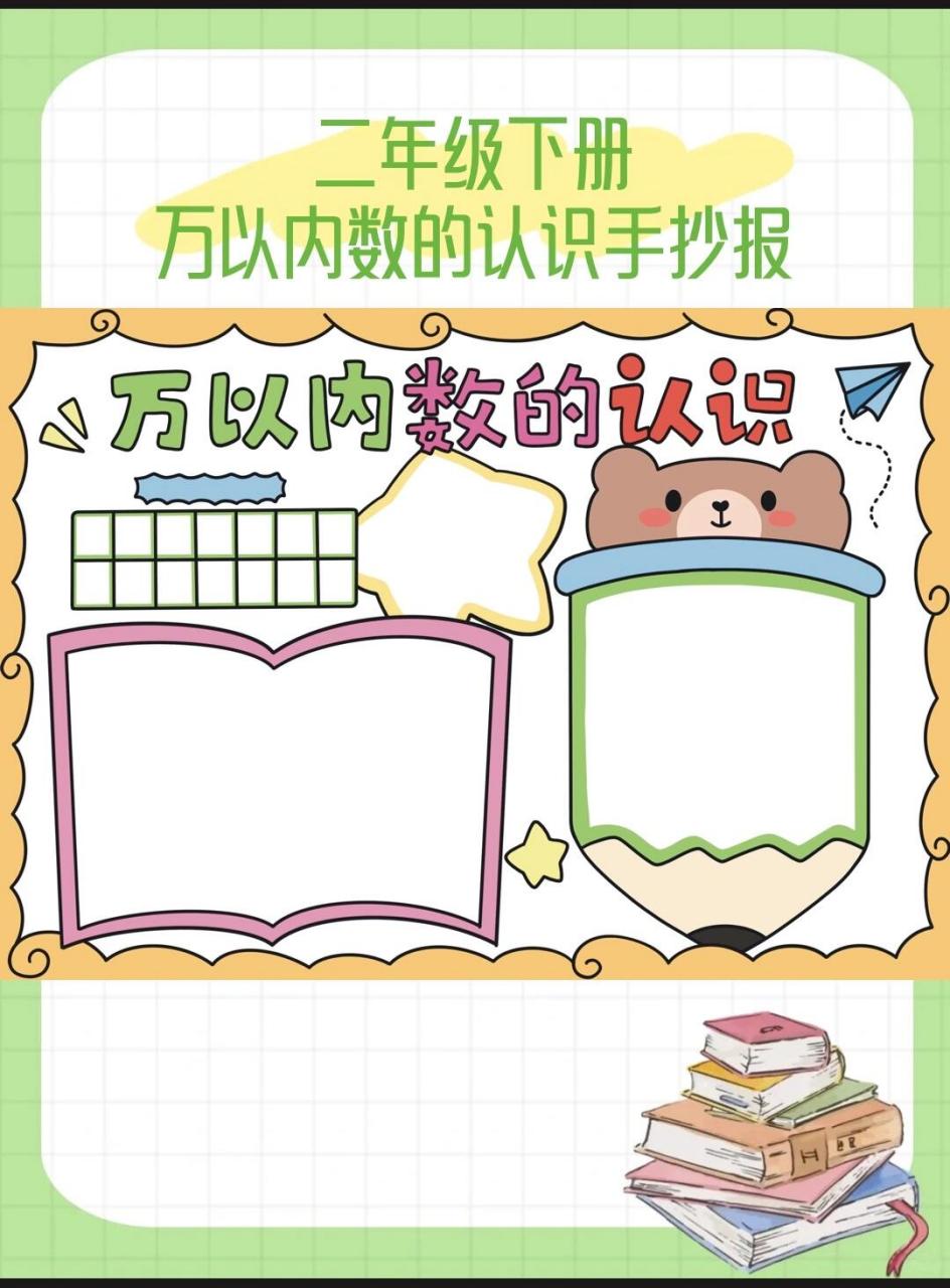 今天,就让我们一起走进二年级的"万以内数的认识"手抄报之旅,感受数学