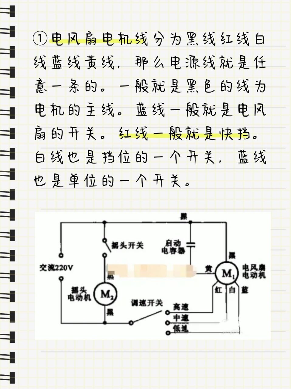 风扇吊灯接线图片