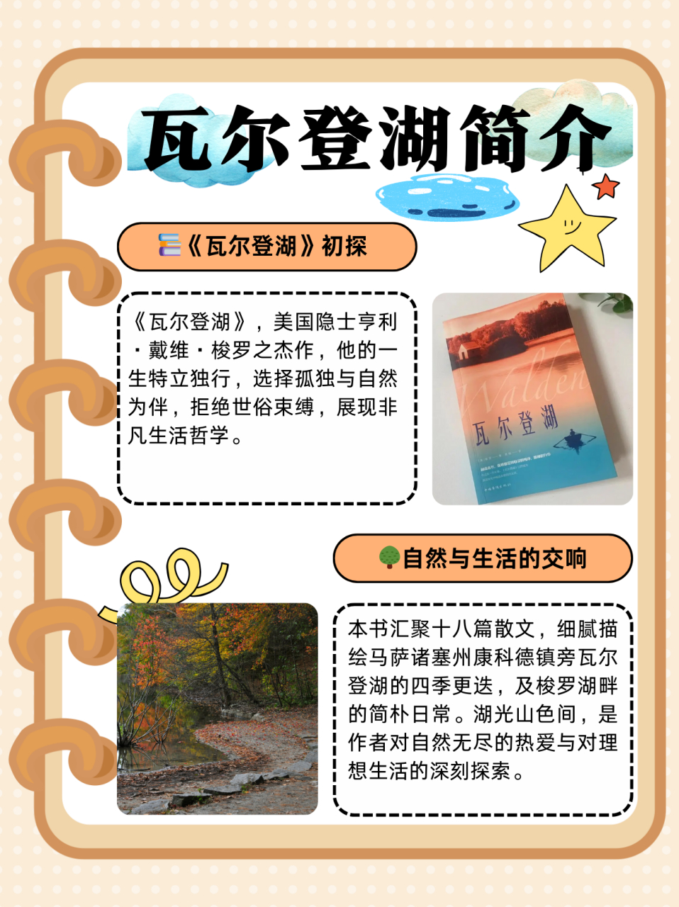 瓦尔登湖简介  《瓦尔登湖》 1,关于本书 美国作家亨利·戴维·梭罗