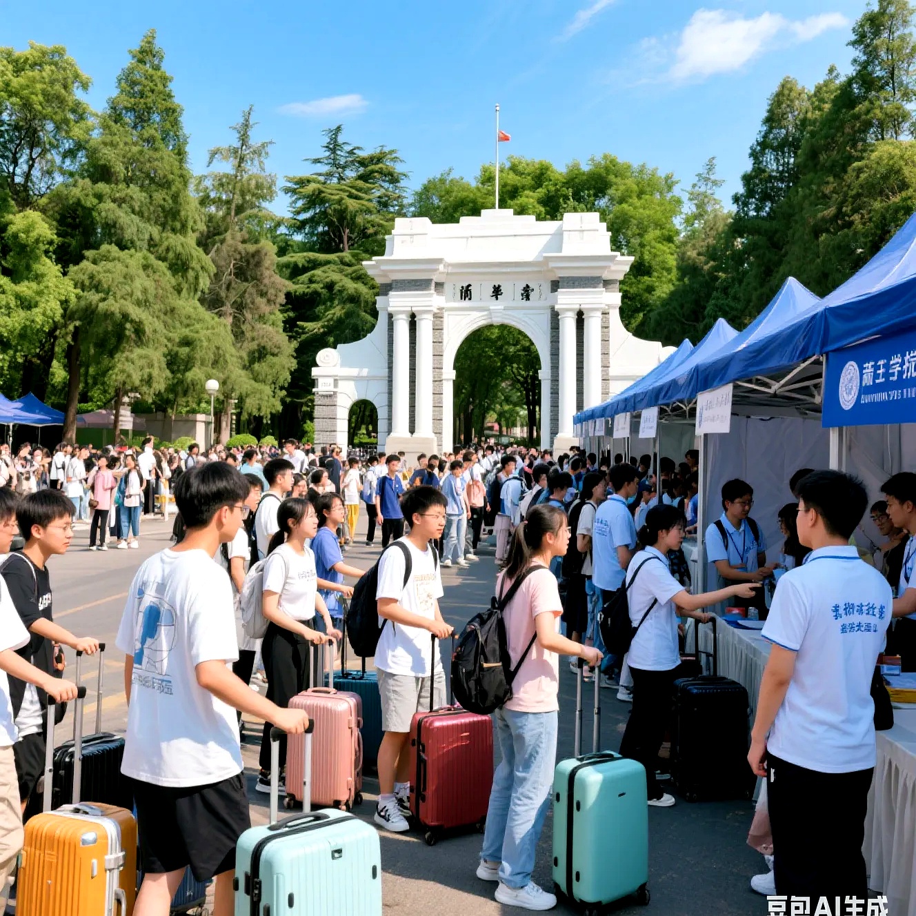 8月19日大学大一新生报到,8月20日清华大学新生报到,8月21日大学新生