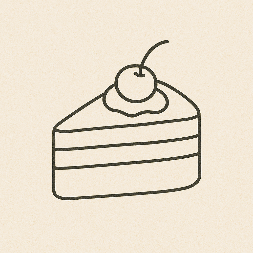 车厘子蛋糕简笔画步骤