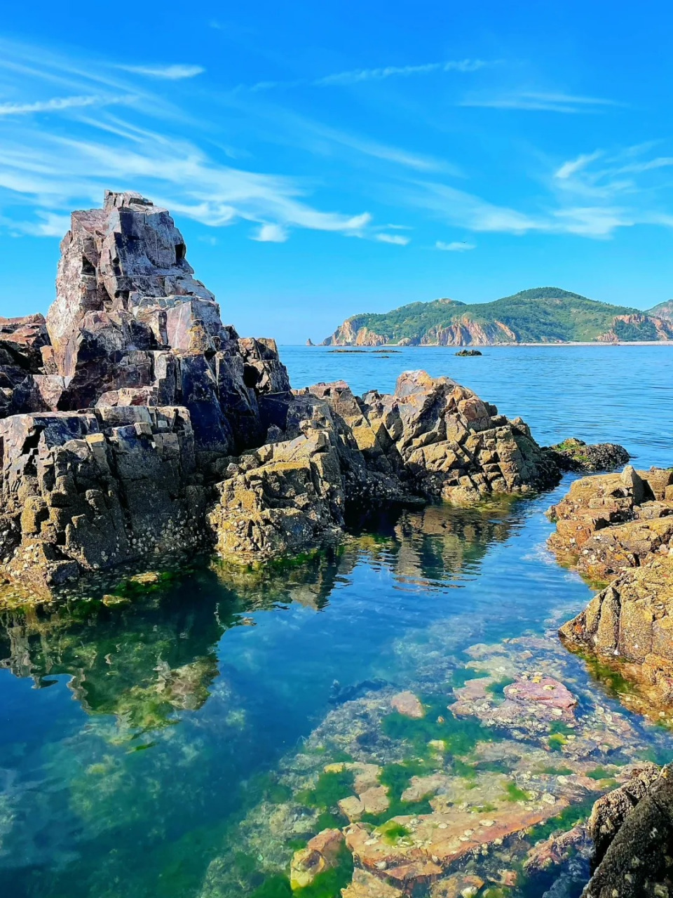 南隍城岛:山东烟台市蓬莱区 ——南隍城岛位于山东半岛北端,属于庙岛