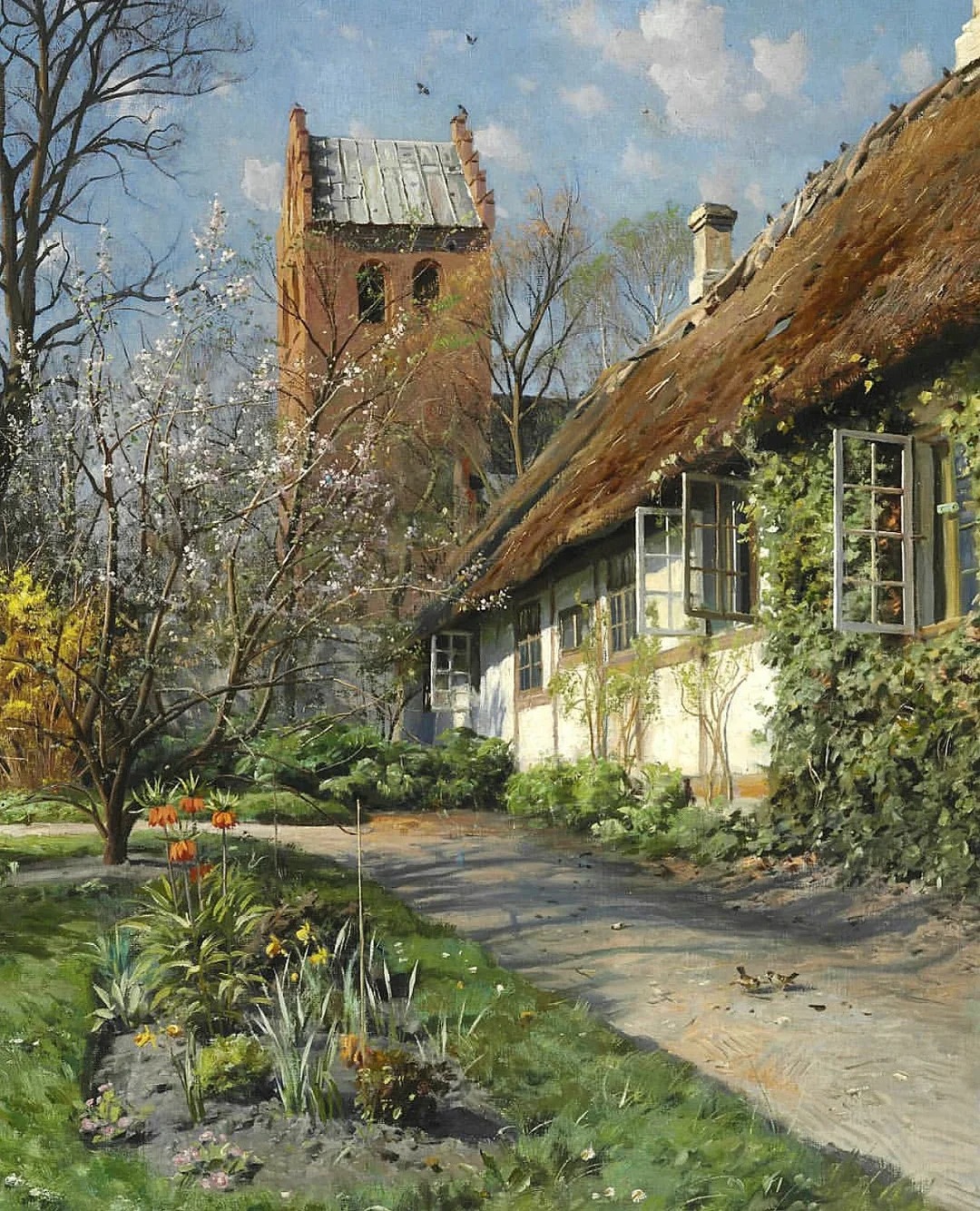 田园风景油画世界上最著名好看的风景画蒙森德高清油画风景大图田园画