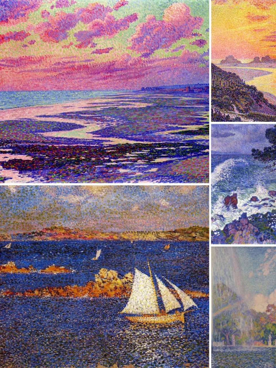 与后印象派风景画相比,他更喜欢肖像画.