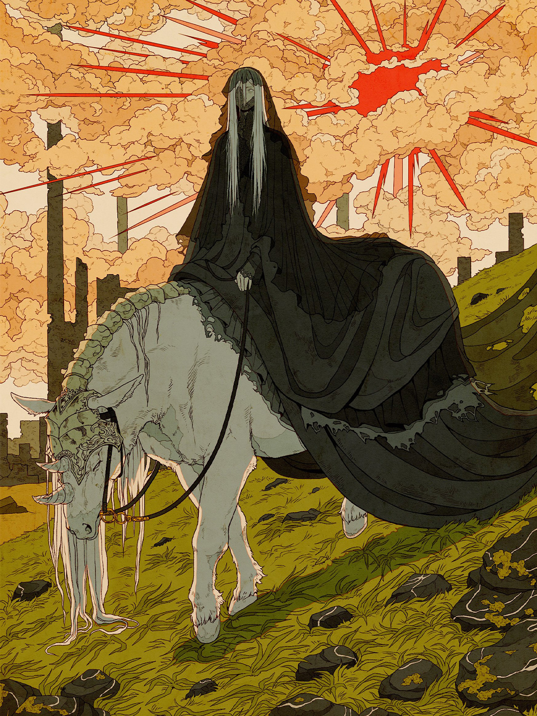 作品描述自然的荒蛮生长神怪的静谧现身阴郁的神秘故事等多变的
