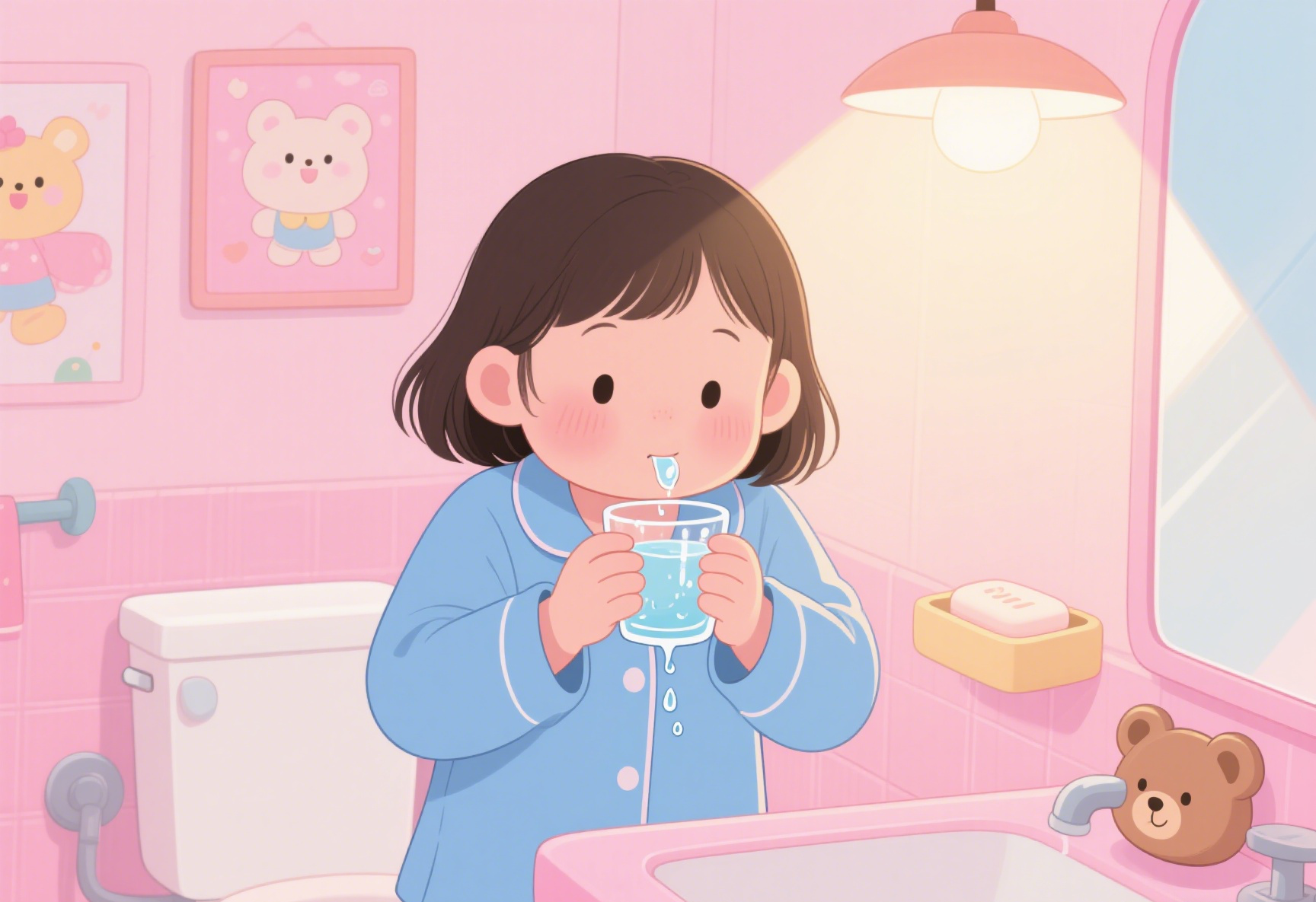 ,及时漱口可清除70%的食物残渣,使ph值快速