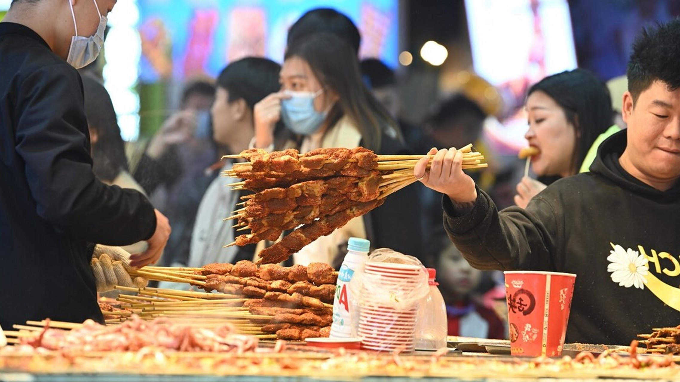 长沙黄兴路步行街美食图片