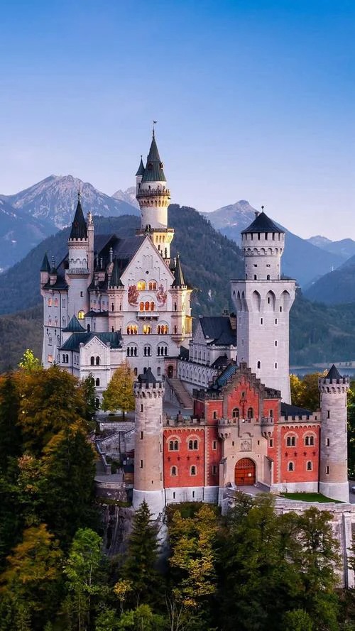 国外城堡早上好图片大全卢森堡冬天风景