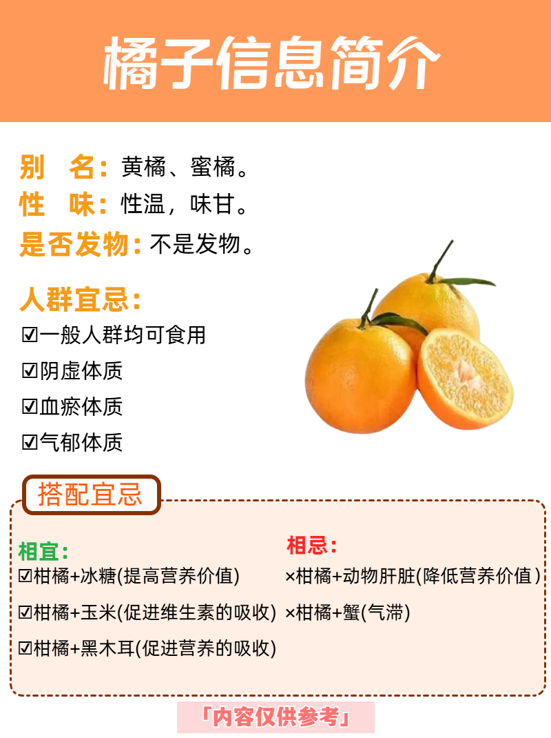 润肺止咳:橘子本身就有润肺止咳的功效,而香油具有滋润的效果,两者