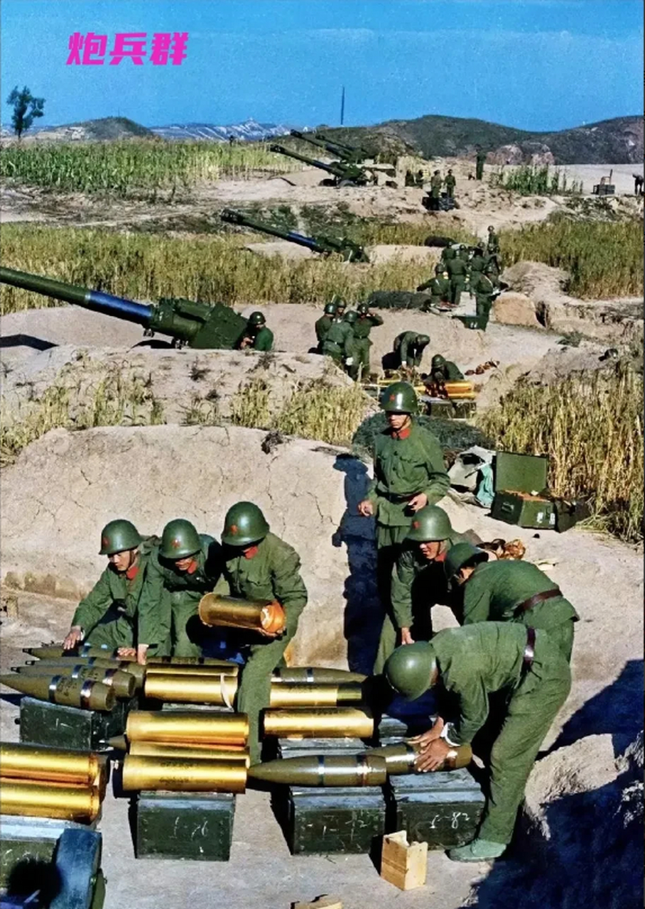 我军80年代的炮兵集群,真的好霸气!