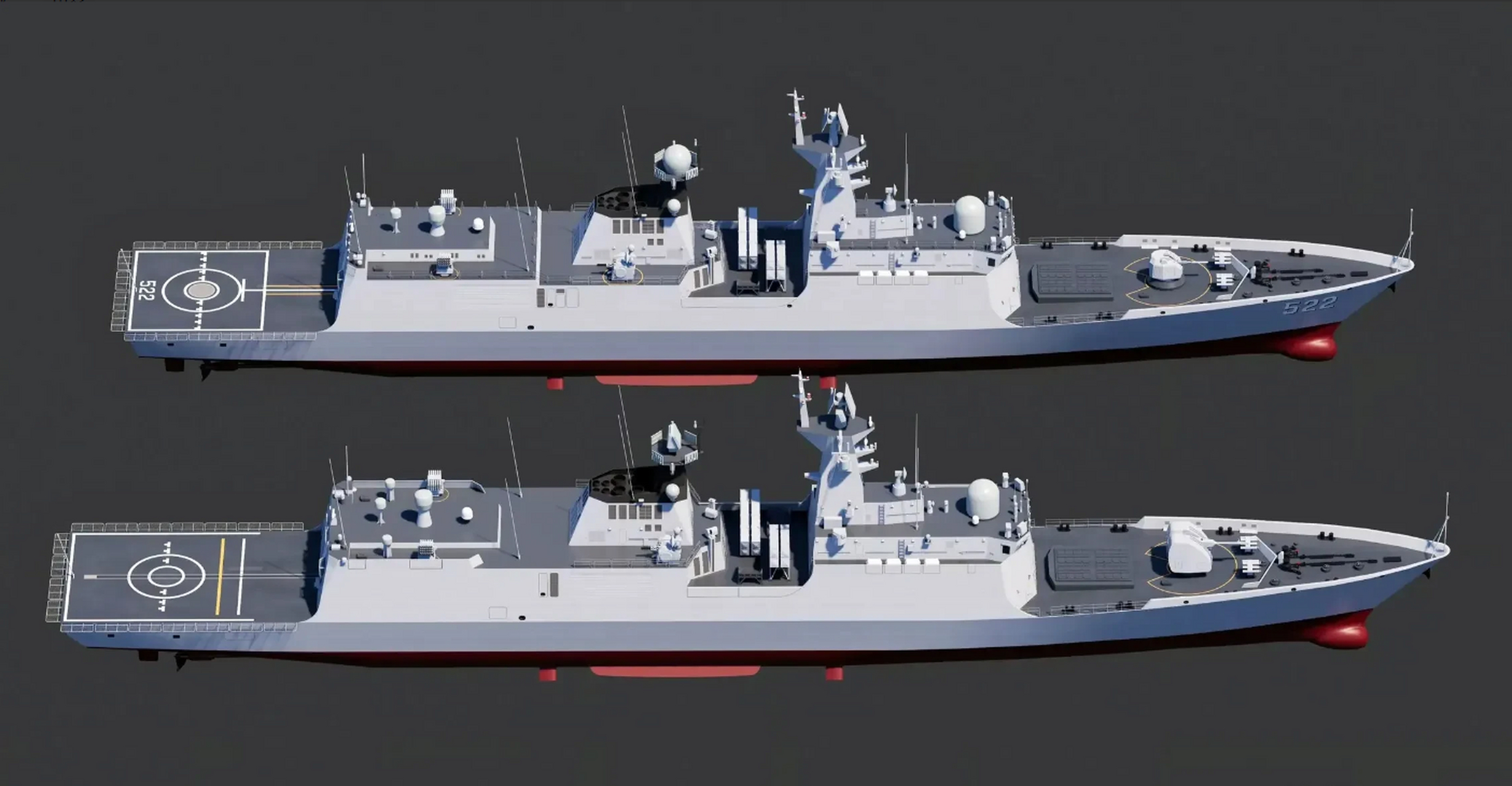 近日眼尖的网友发现新下水了一艘054a型护卫舰,在排水量基本不变的