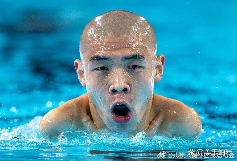 游泳 郭金城在残奥会游泳男子s级100米自由泳