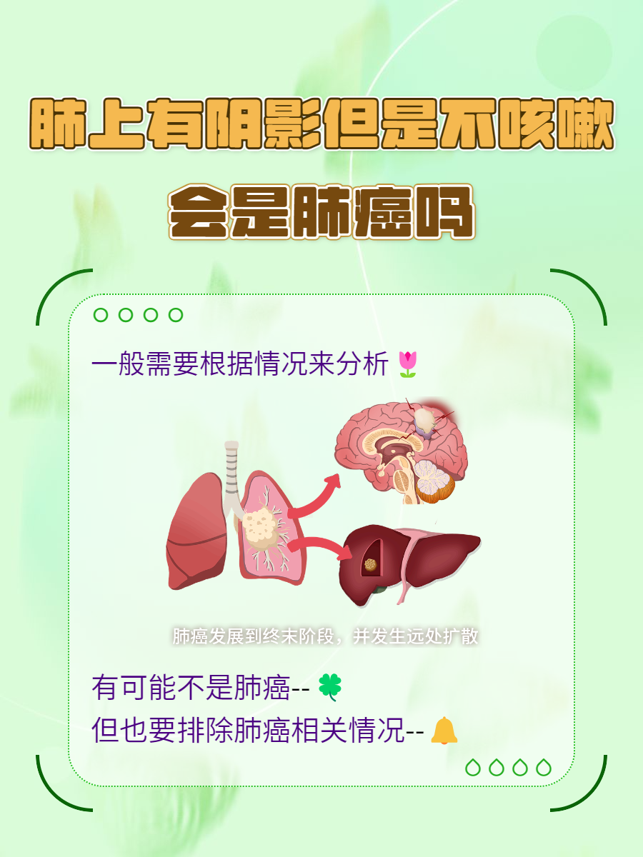 肺上有阴影但是不咳嗽会是肺部有问题会有什么反应