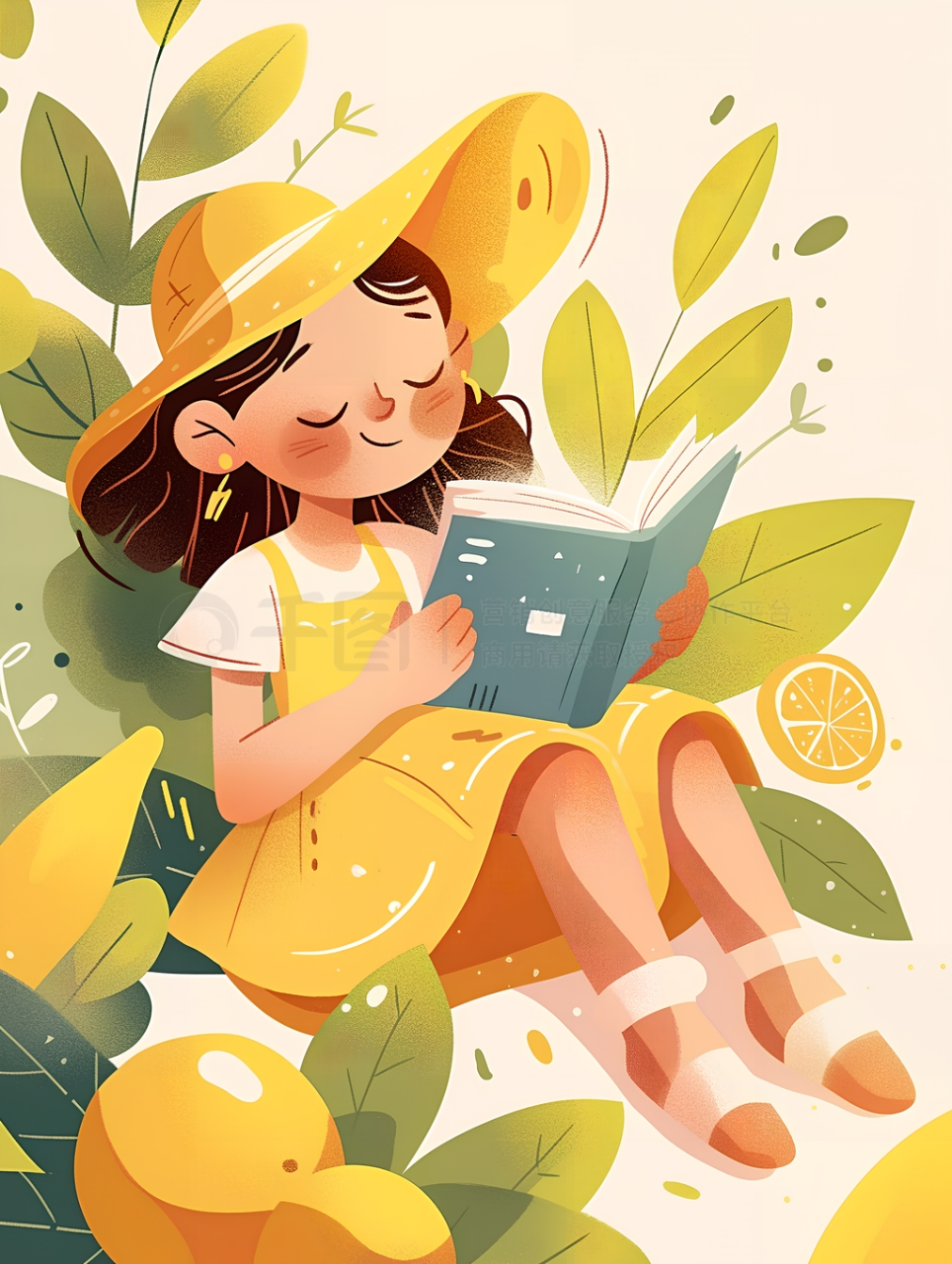 这组插画就像是对读书最好的诠释,提醒我们在忙碌的生活中,抽出时间