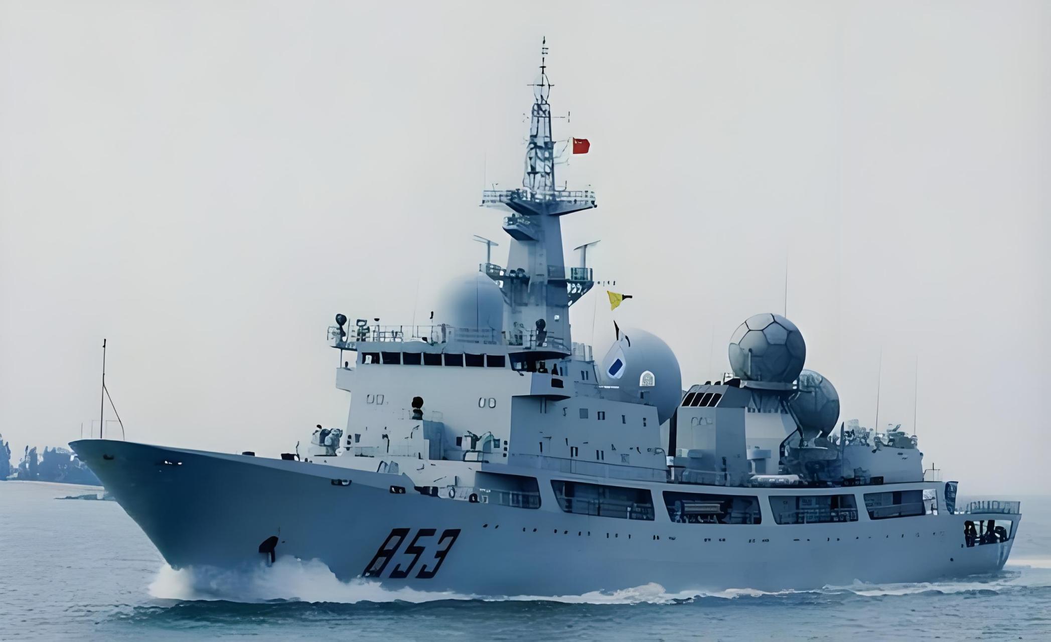 我军著名街溜子军舰——815a型侦查船,最近穿越宫古海峡,又准备去偷听