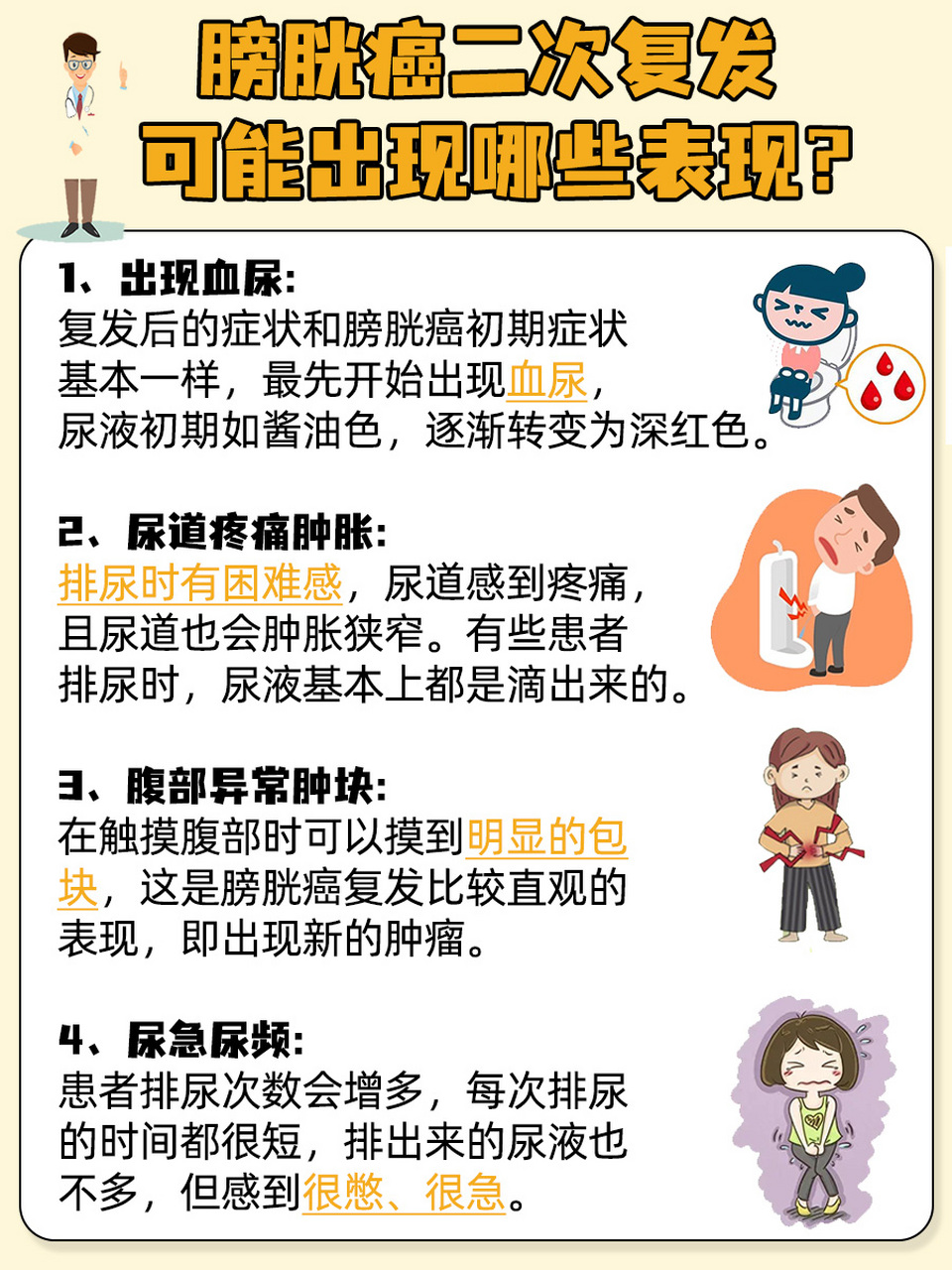 尤其是当膀胱癌出现二次复发时,患者往往感到焦虑和不安.